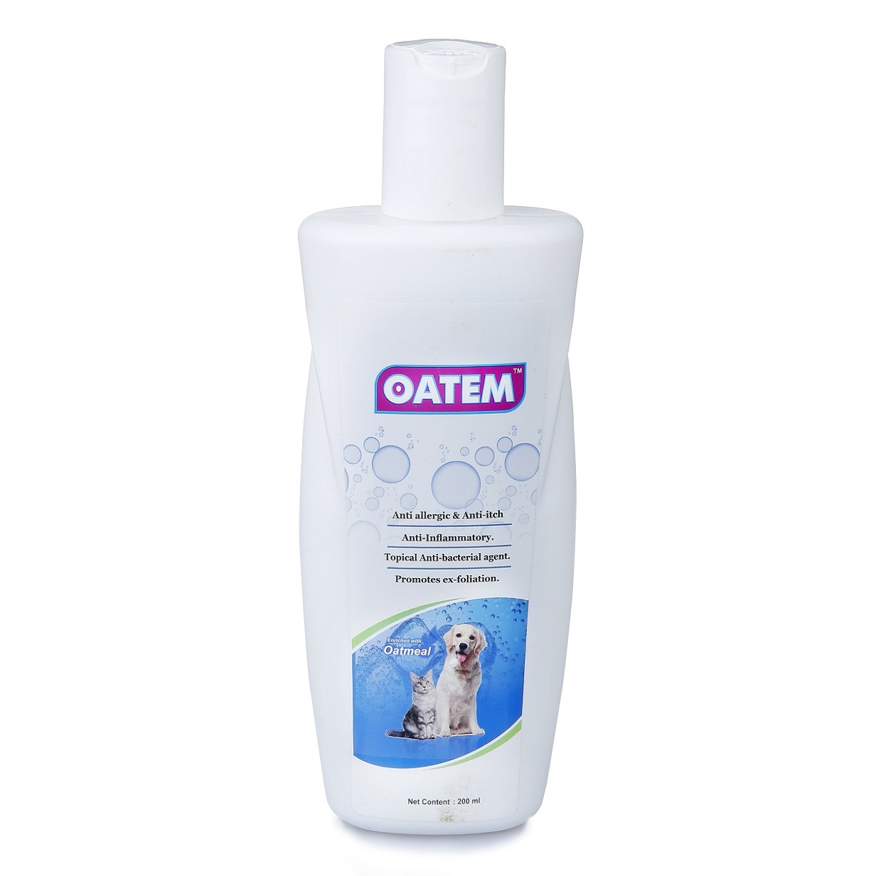Oatem Cats and Dogs shampoo to reduce skin allergies Disnfecto