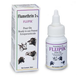 Flupik Flumethrin 1% Cow Flea and Tick Remover