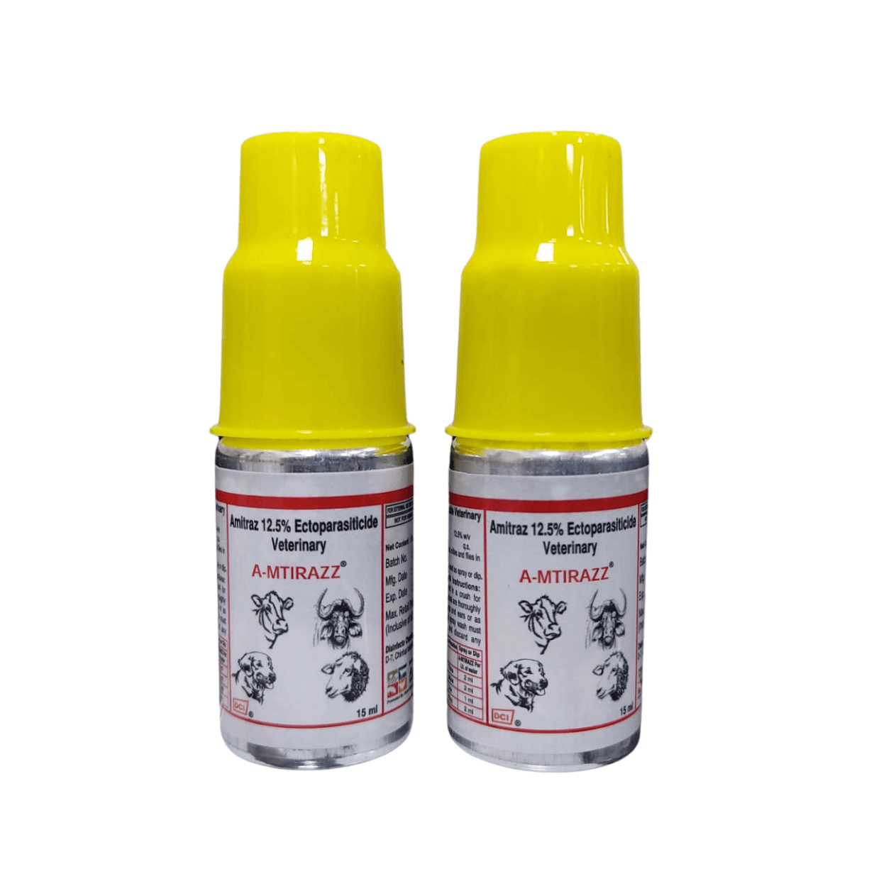 Flea and tick remover Amitraz Spray 15 ml Concentrated Solution pack of 2