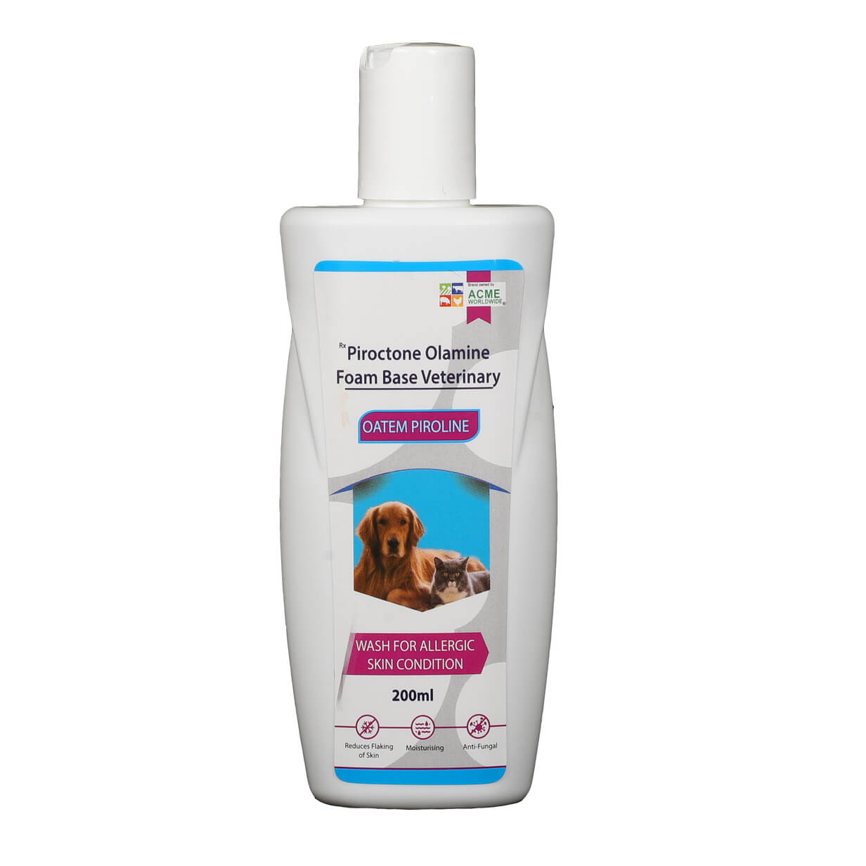 Oatem Cat and Dog Shampoo for Allergic skin conditions Disinfecto