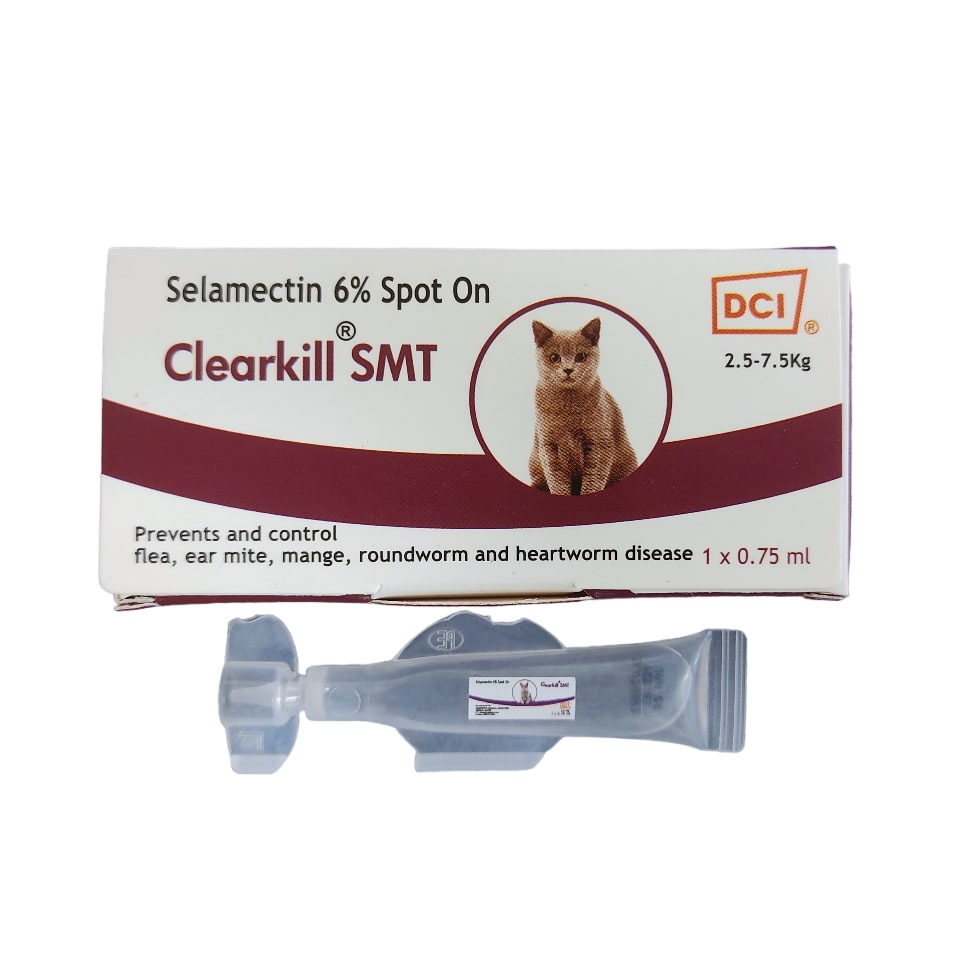 Selamectin 6%, 0.75 ml Spot on for Cats .
