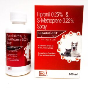 Flea and Tick Spray Clearkill FST for Dogs and cats