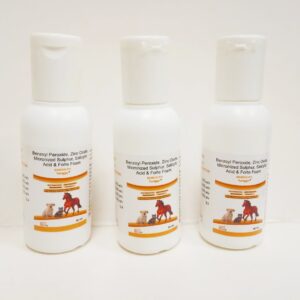 Bensulph dog shampoo, 50ml pack of 3, shampoo for hair fall control