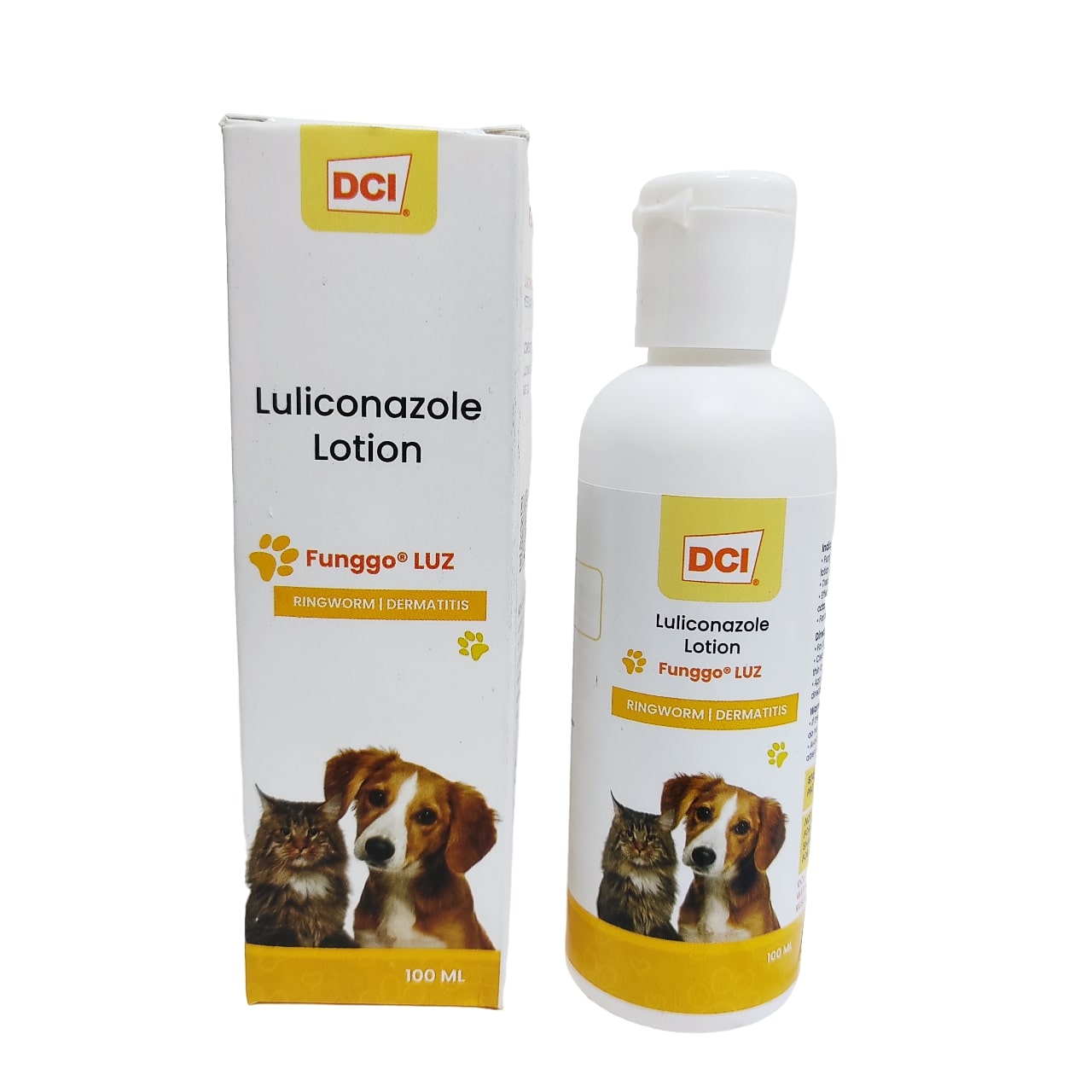 Funggo LUZ, Anti Fungal Lotion for Dogs and Cats, 100 ml, Luliconazole