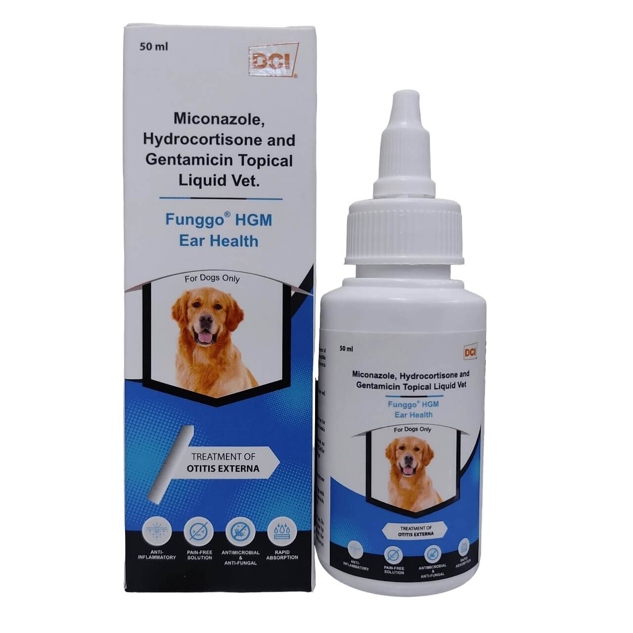 Ear Cleaners for Dogs Funggo HGM, 50 ml